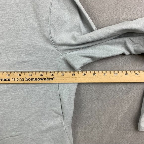 Lululemon Mens Shirt Small Light Gray Heather Surge Warm Long Sleeve Running - Picture 3 of 8
